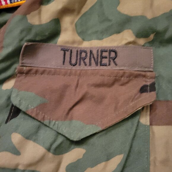 Vintage US Army Woodland Camouflage Field Jacket Medium Short Cold Weather - Picture 5 of 10